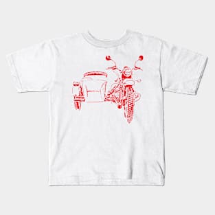 Russian Ural sidecar motorcycle Kids T-Shirt